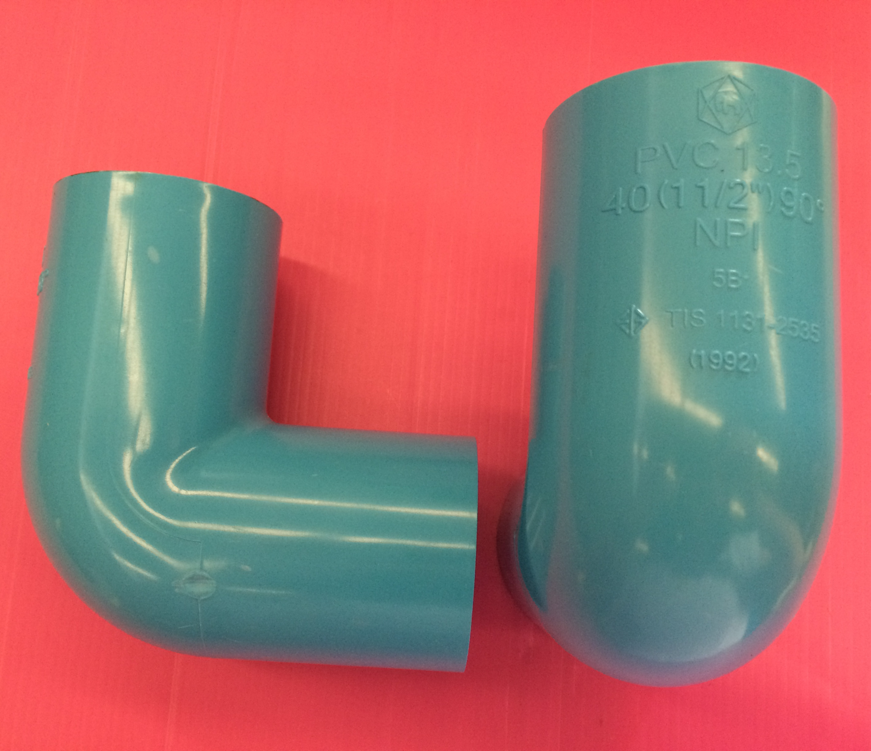 Blue PVC Elbow 90-WS B 40 (1 1/2")